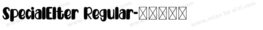SpecialElter Regular字体转换